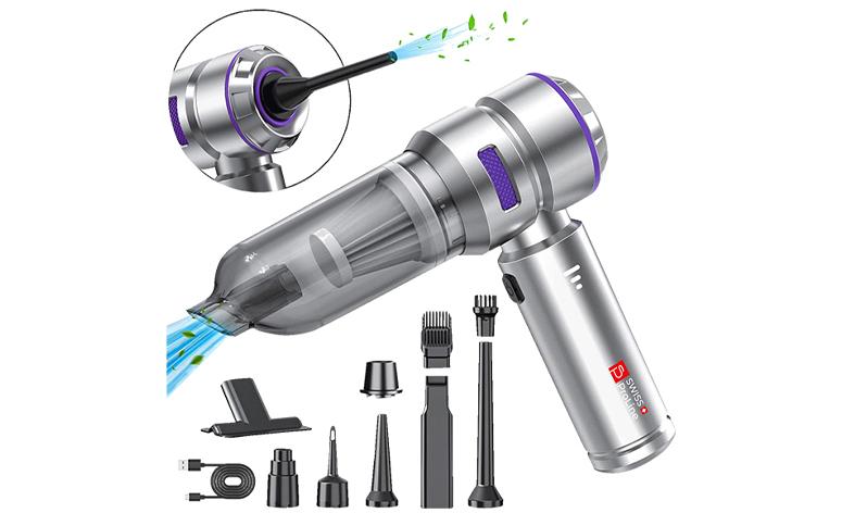 Aspirateur à main sans fil avec 10 accessoires Swiss ProLine